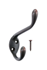 Ace 3-1/2 in. L Oil Rubbed Bronze Bronze Metal Medium Garment Hook 1 pk
