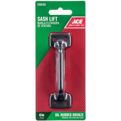 Ace 4 in. L Oil Rubbed Bronze Bronze Universal Sash Lift Handle 1 pk