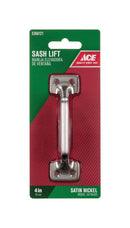 Ace 4 in. L Satin Nickel Nickel Universal Sash Lift Handle 1 pk