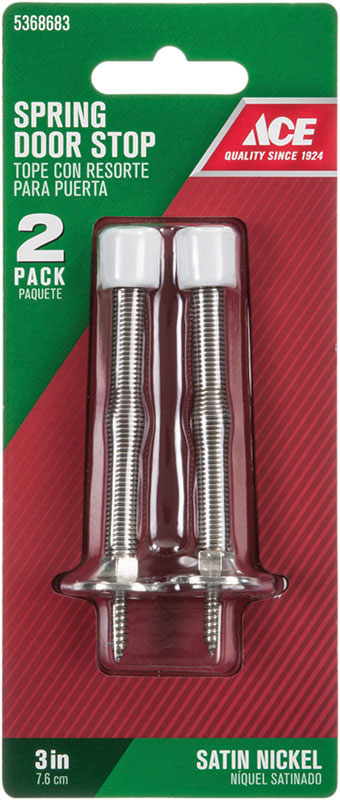 SPRING DOORSTOP 3"SN 2PK