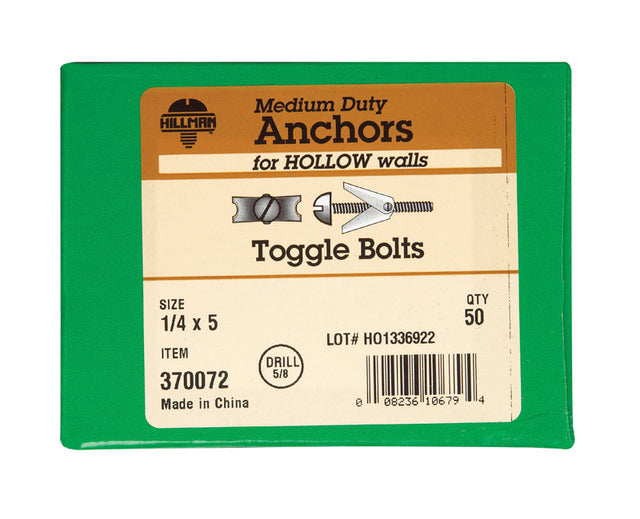 TOGGLE BOLT   1/4X5