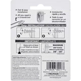 Hillman Wall Driller Brass-Plated White Drywall Picture Hook 50 lb 6 pk