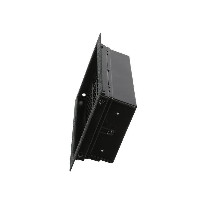 Air Vent 9.5 in. H X 17.5 in. W Black Plastic Foundation Vent