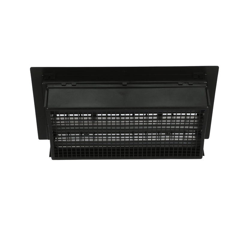 Air Vent 9.5 in. H X 17.5 in. W Black Plastic Foundation Vent