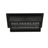 Air Vent 9.5 in. H X 17.5 in. W Black Plastic Foundation Vent