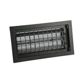 Air Vent 9.5 in. H X 17.5 in. W Black Plastic Foundation Vent