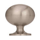 Amerock Allison Oval Cabinet Knob 1-3/8 in. D 1-3/8 in. Satin Nickel 1 pk