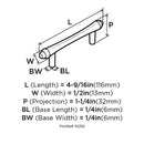 Amerock Divinity Abstractions Cabinet Pull 3 in. Satin Nickel 1 pk