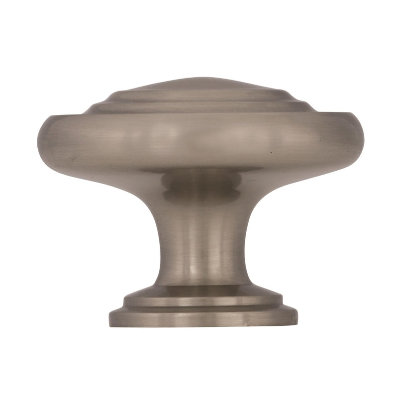 Amerock Inspirations Round Cabinet Knob 1-5/16 in. D 1 in. Satin Nickel 1 pk