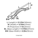 Amerock Natures Splendor Inspirations Cabinet Pull 3 in. Oil-Rubbed Bronze 1 pk