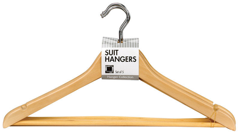 SUIT HANGER WOOD SET5