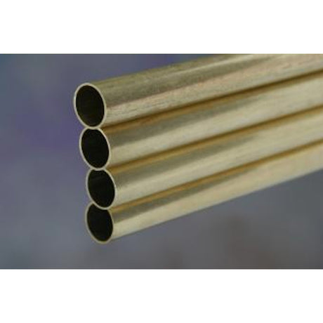 K&S 15/32 in. D X 36 in. L Round Brass Tube 4 pk