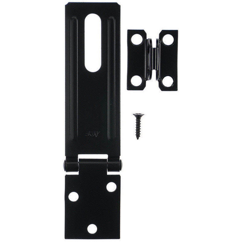 HASP FIX STAPLE 4.5"BLK