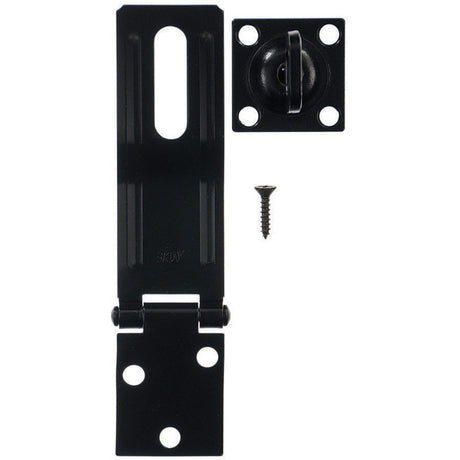 HASP SWIVEL STAPL 4.5BLK