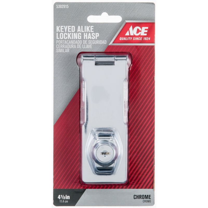 Ace Steel 4-1/2 in. L Keyed Alike Hasp Lock