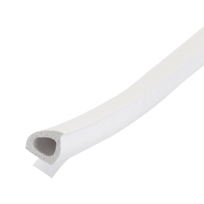 M-D White Rubber Weatherstrip For Windows 17 ft. L X 3/8 in.