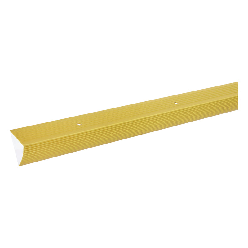 M-D 1-1/8 in. H X 36 in. L Prefinished Satin Brass Aluminum Stair Edge