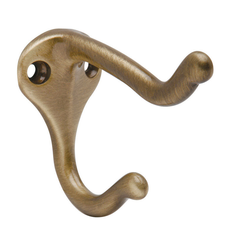 COAT & HAT HOOK 3" AB