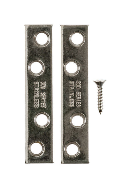 Ace 0.625 in. W X 3 in. L Stainless Steel Mending Brace