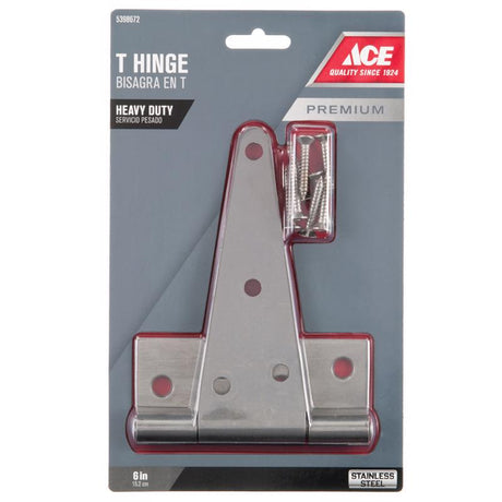 T HINGE 6" HD SS ACE