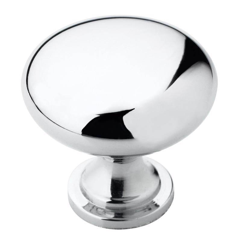 KNOB 1-1/4" POL CHRM