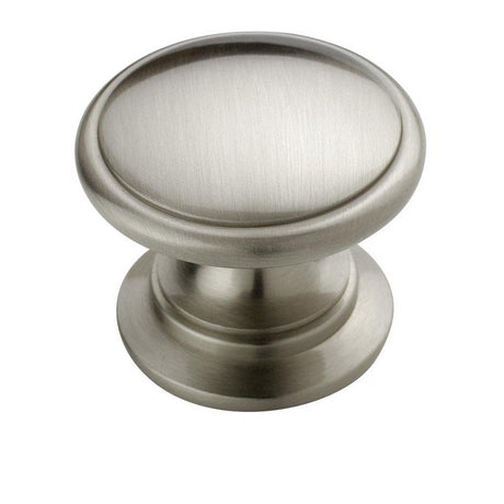 KNOB 1-1/4" BRSHD NICKL