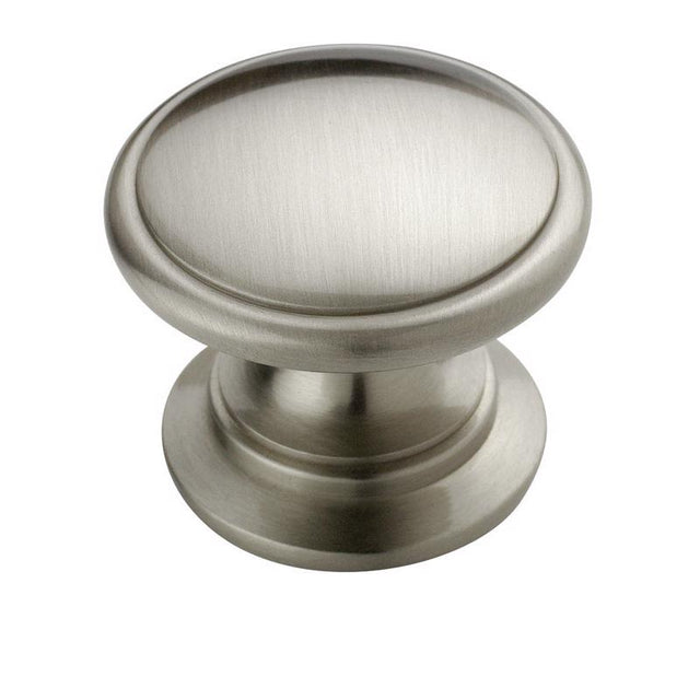 KNOB 1-1/4" BRSHD NICKL
