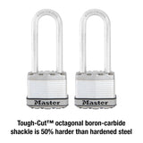 Master Lock 1-9/16 in. H X 11/16 in. W X 1-3/4 in. L Steel Dual Ball Bearing Locking Padlock Keyed A