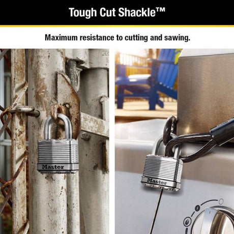 Master Lock 6.34 in. H X 1.34 in. W X 3.91 in. L Steel Ball Bearing Locking Padlock Keyed Alike