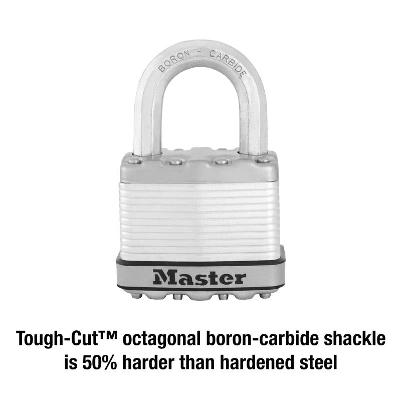 Master Lock 6.34 in. H X 1.34 in. W X 3.91 in. L Steel Ball Bearing Locking Padlock Keyed Alike