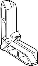 Prime-Line Tan Plastic 7/16 in. W X 3/4 in. L Screen Frame Corner 1 pk