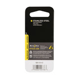 Nite Ize S-Biner 1.8 in. D Stainless Steel Black Carabiner Key Holder