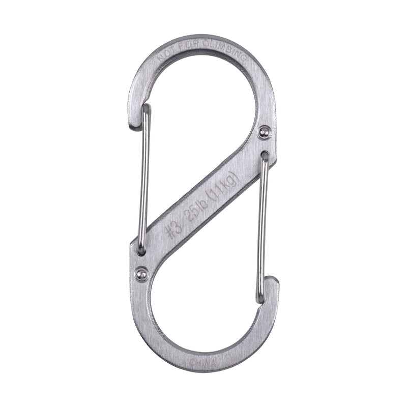 Nite Ize S-Biner 1.8 in. D Stainless Steel Silver Carabiner Key Holder