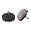 Ace White 7/8 in. Nail-On Plastic Sliders 8 pk