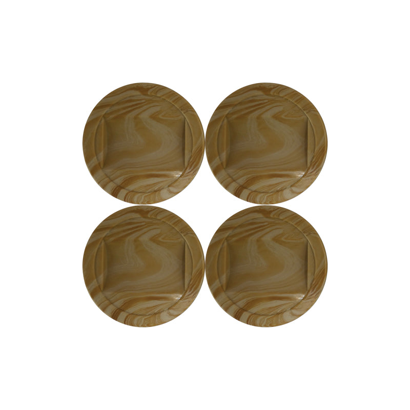 Ace Rubber Caster Cup Brown Round 2-1/4 in. W 4 pk