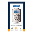 Schlage Satin Nickel Steel Electronic Deadbolt