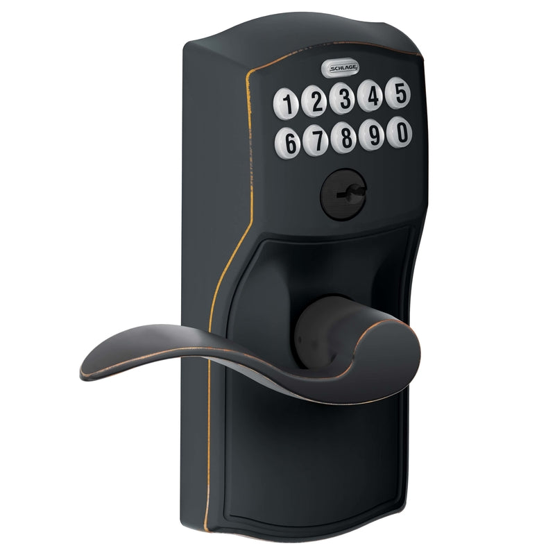 Schlage Aged Bronze Steel Electronic Keypad Entry Lock