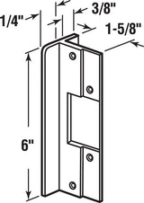 Prime-Line 8.438 in. H X 6 in. L Gold Extruded Aluminum Door Lock Guards