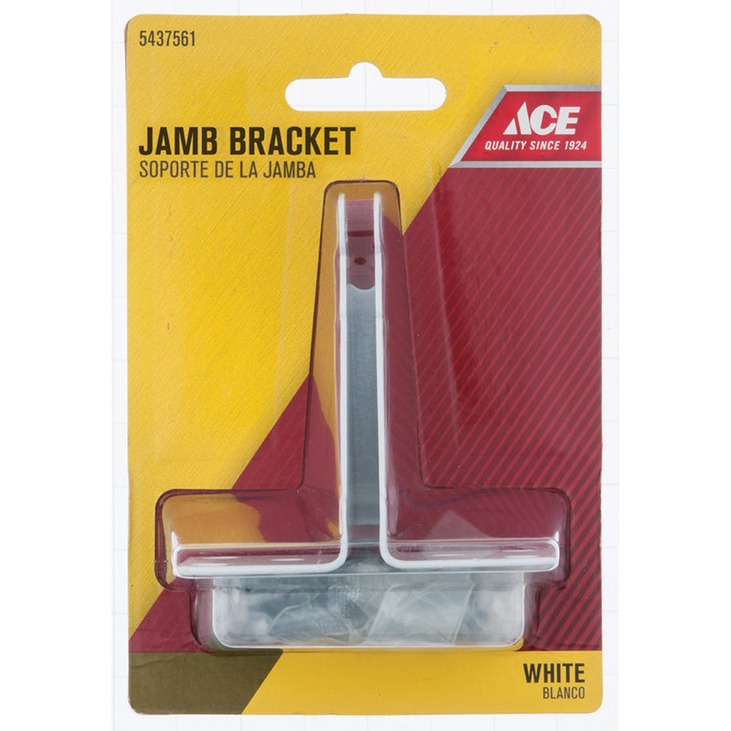 Ace White Steel Jamb Bracket 1 pc