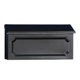 MAILBOX HORZ PLSTC BLACK