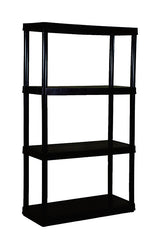 SHELF 4PLST MED DUTY BLK