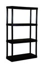 SHELF 4PLST MED DUTY BLK