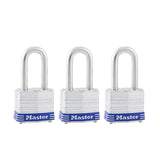 LAM PADLOCK 1-9/16" 3PK