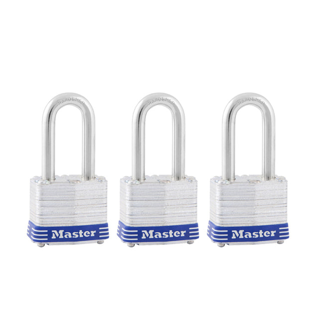 LAM PADLOCK 1-9/16" 3PK