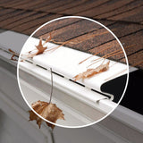 Amerimax 7 in. W X 48 in. L White Plastic Gutter Cover