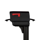 Gibraltar Mailboxes Gentry Classic Plastic Post Mount Black Mailbox