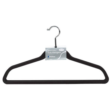 FLOCKED HANGER BLK PK5