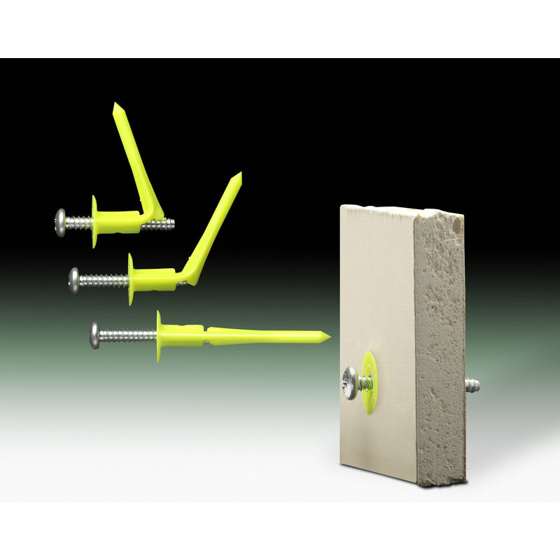 WallClaw Anchors .25 in. D X 2 in. L Plastic/Steel Pan Head Wallboard Anchors 10 pk