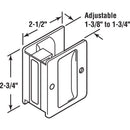 Prime-Line 2.5 in. L Satin Nickel Silver Brass Pocket Door Pull