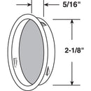 Prime-Line 2.13 in. L Oil Rubbed Bronze Brown Steel Round Mortise Pull
